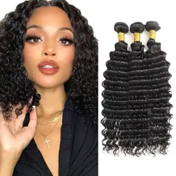 Human Hair Bundles Black Deep… — Photo 1