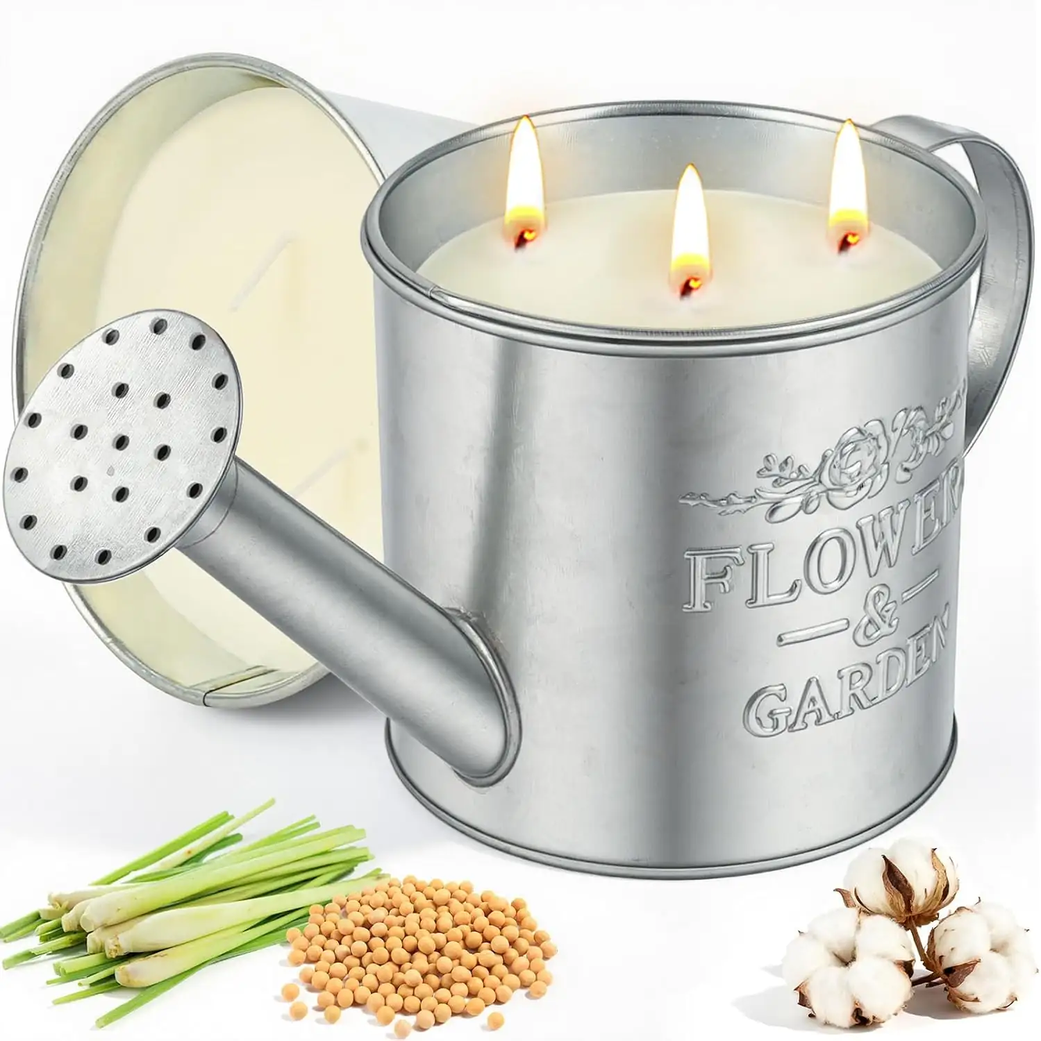Citronella Candles Outdoor,20oz Large 3-Wick… — Photo 1