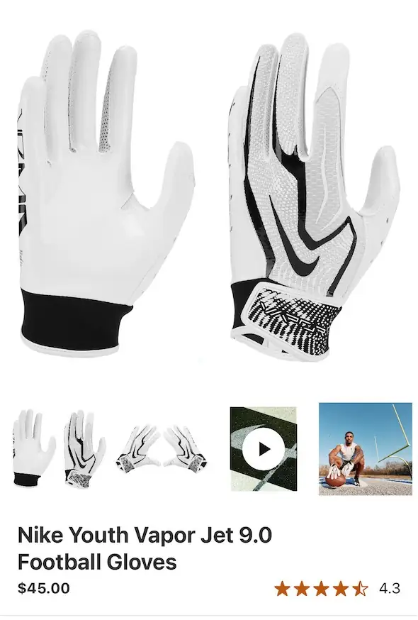 Nike football gloves — Photo 1