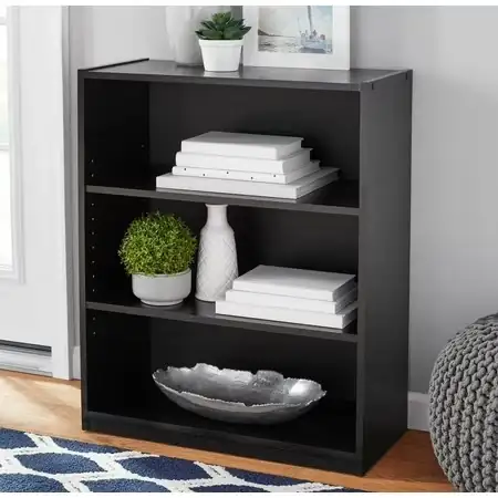 Mainstays 3-Shelf Bookcase with Adjustable… — Photo 1