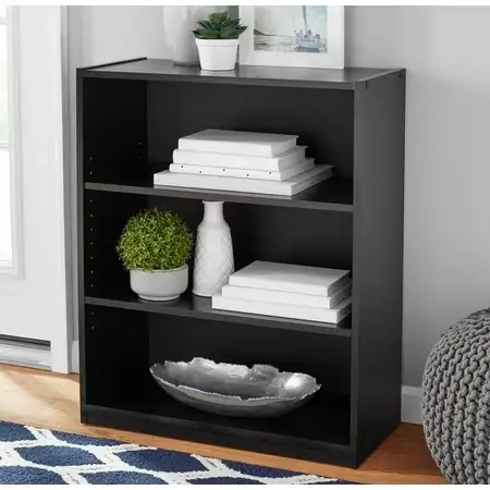 Mainstays 3-Shelf Bookcase with Adjustable… — Photo 1