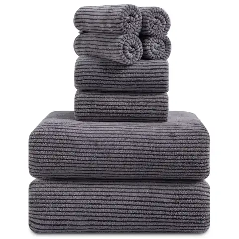 Smuge 8-Piece Bath Towel Set,… — Photo 1