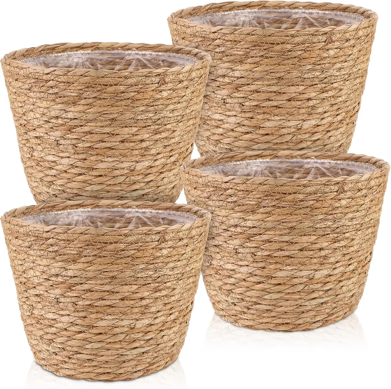 4 Pcs Large Seagrass Planter… — Photo 1