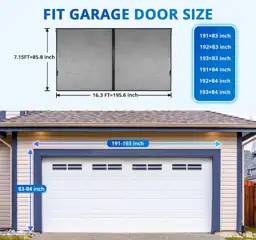 FEGO 16x7FT Garage Door Screen,… — Photo 2