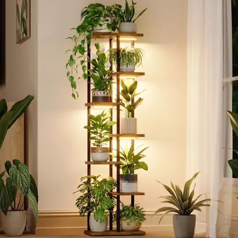 Bamworld Plant Stand with Grow… — Photo 1
