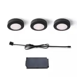 Plug-In 3-Light Black Dimmable Color-Changing… — Photo 1