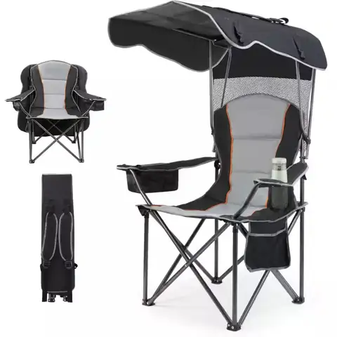 Folding Camping Chair with Adjustable… — Photo 1