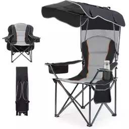Folding Camping Chair with Adjustable… — Photo 1