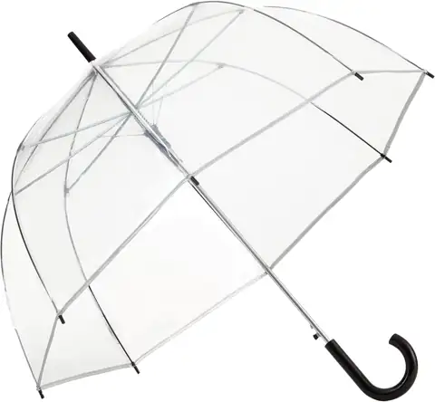 ShedRain Scalloped Clear Dome Umbrella,… — Photo 1