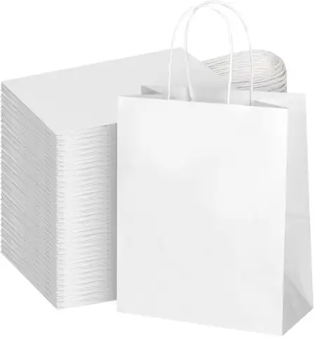 bagmad 100Pcs Pack 8x4.75x10 White… — Photo 1