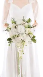 12 Inch Cascade Wedding Bouquets… — Photo 1