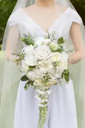 12 Inch Cascade Wedding Bouquets… — Photo 2