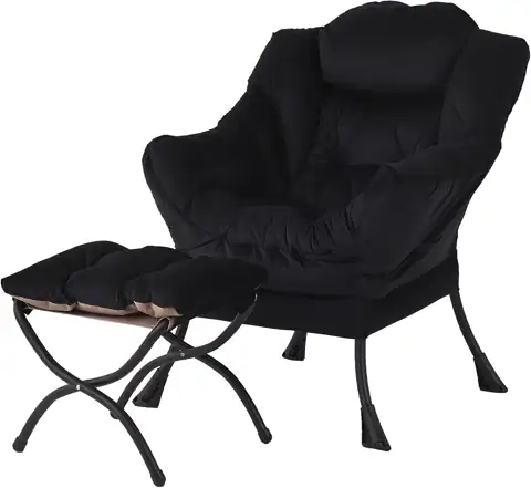 Welnow Lazy Chair with Ottoman,… — Photo 1