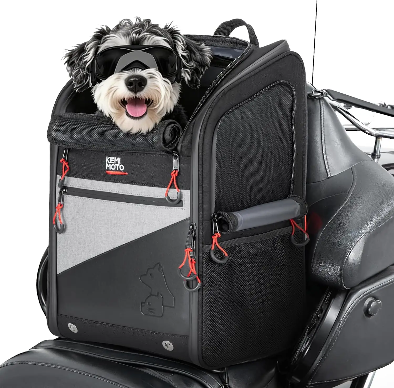 KEMIMOTO Motorcycle Dog Carrier Backpack… — Photo 1