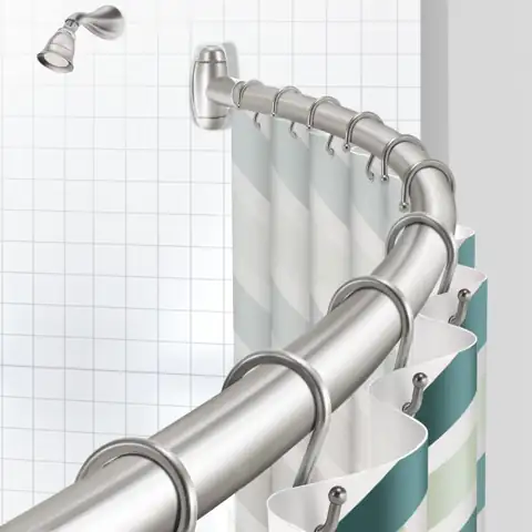 Curved Shower Curtain Rod, Adjustable… — Photo 1