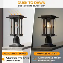 LUTEC Solar Lamp Post Light,… — Photo 2