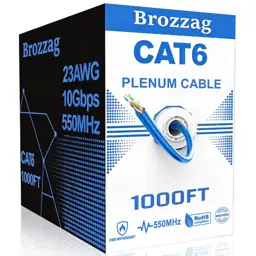 Cat6 Plenum Cable 1000ft, CCA… — Photo 1