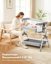 3-in-1 Baby Bassinet Bedside Sleeper… — Photo 2