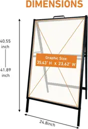 24x36 A Frame Sidewalk Sign,… — Photo 2