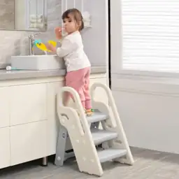 Foldable 3-Step Kids Stool for… — Photo 2