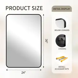 FICTOR Bathroom Mirror for Over… — Photo 2