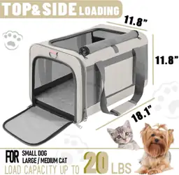 Large Cat Carrier Soft, Collapsible… — Photo 2