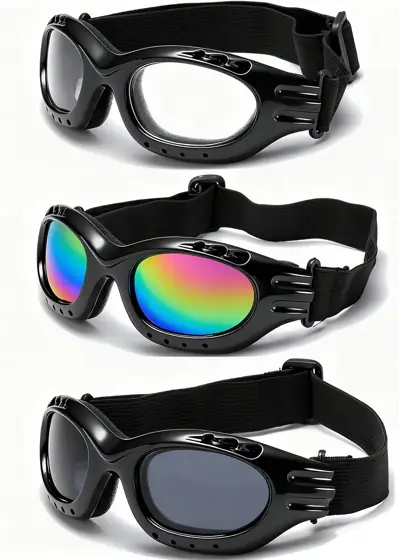 3-Pack Motorcycle Goggles: Riding Glasses,… — Photo 1