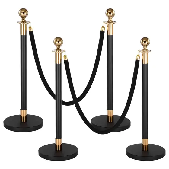 VEVOR Stanchion Post Set, 4… — Photo 1