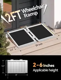 FACHNUO 2FT Portable Wheelchair Ramp… — Photo 2