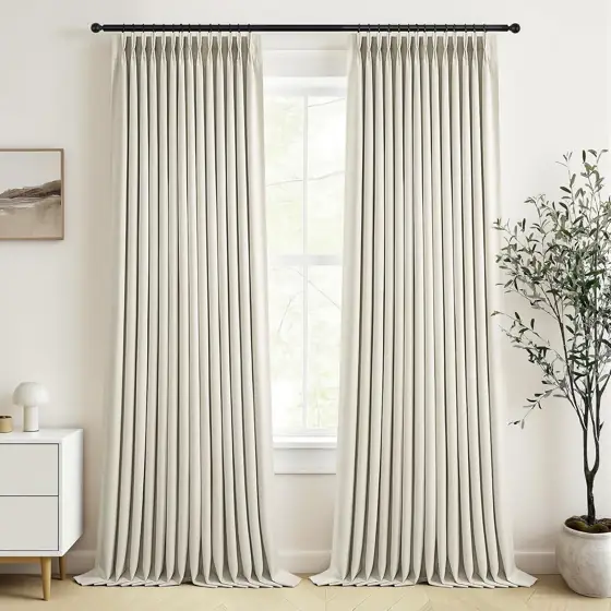 Topfinel 108-Inch Pinch-Pleated Blackout Curtains… — Photo 2