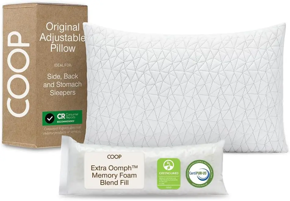 Coop Home Goods Adjustable Pillow,… — Photo 1