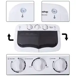 Compact Portable Washing Machine, Twin-Tub… — Photo 2