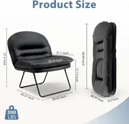 DUMOS Comfy Saucer Chair, Small… — Photo 2