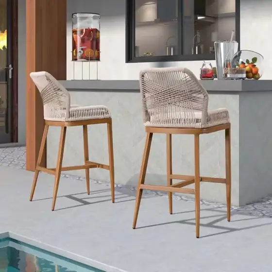 Modern Aluminum Twill Wicker Woven… — Photo 2