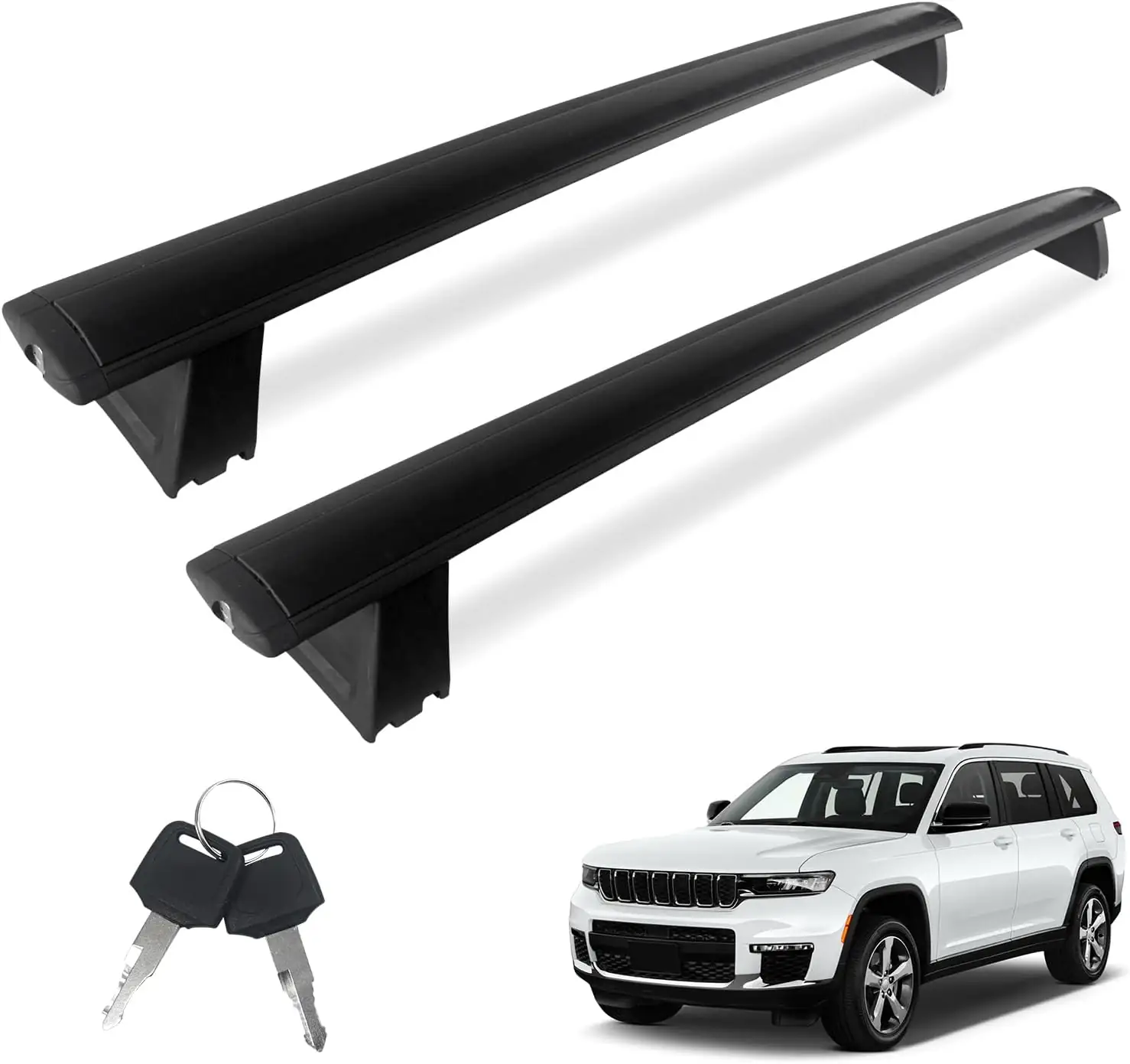 260lbs Lockable Roof Rack Cross… — Photo 1
