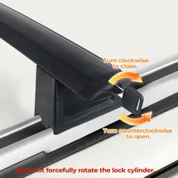 260lbs Lockable Roof Rack Cross… — Photo 2