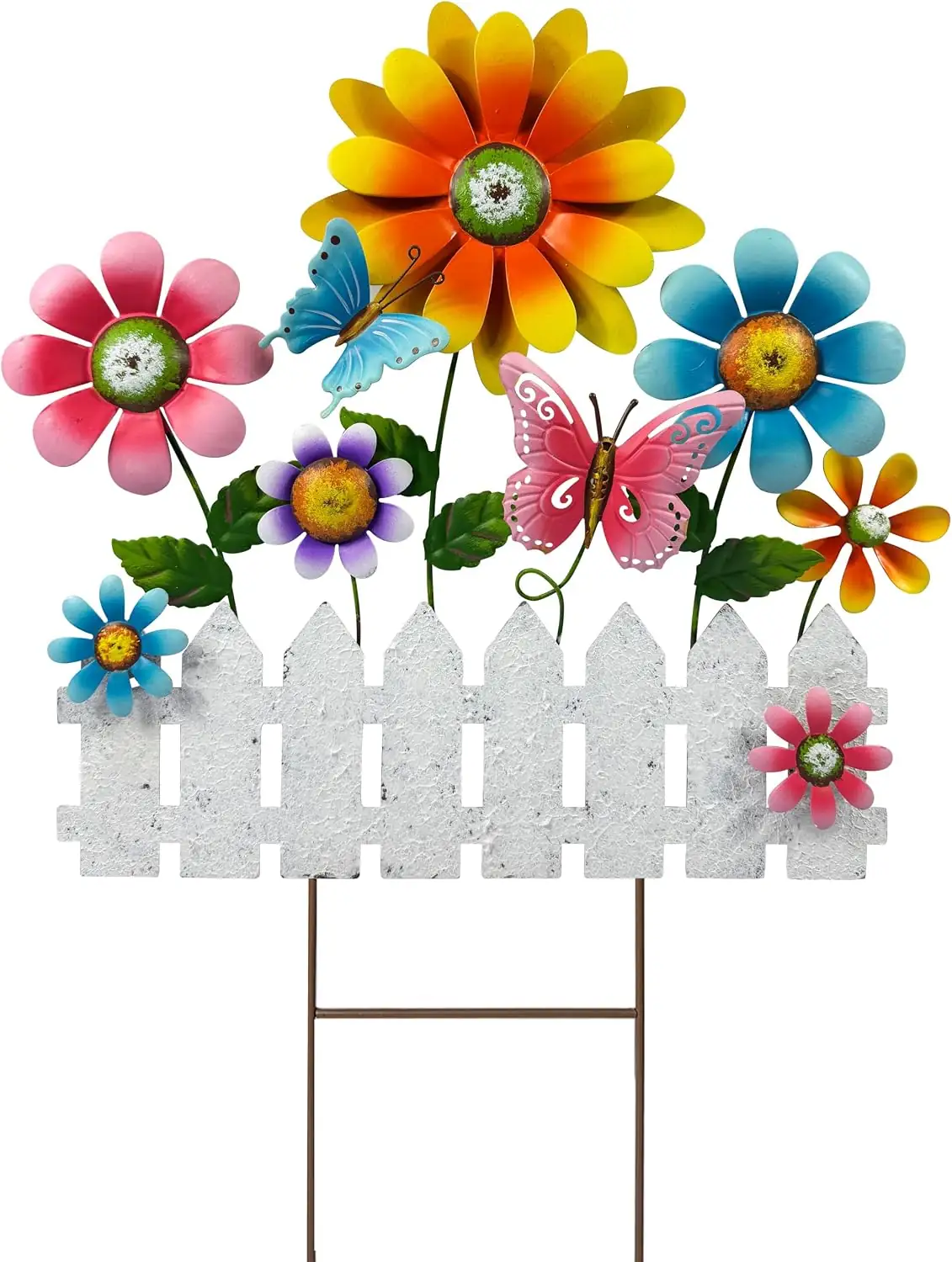 Colorful Flower Garden Stake with… — Photo 1