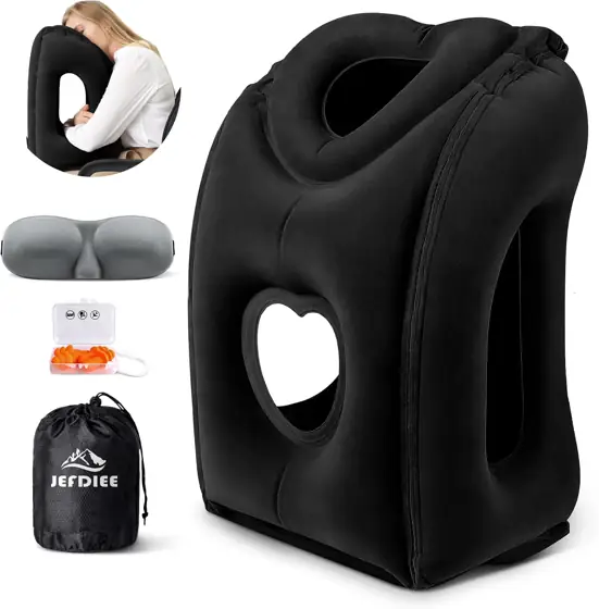 Travel Pillow, Inflatable Airplane Pillow… — Photo 1