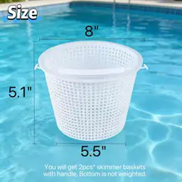 2Pack Pool Skimmer Basket for… — Photo 2