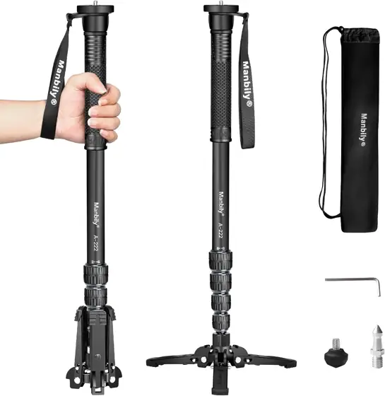 Manbily Camera Monopod with Feet,… — Photo 1
