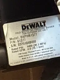 DEWALT 4400 PSI 4.0 GPM… — Photo 5