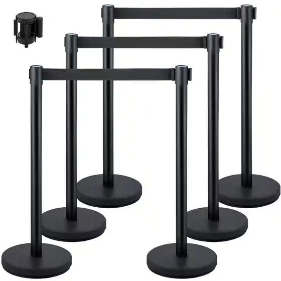 Crowd Control Stanchions, 6-Pack with… — Photo 1