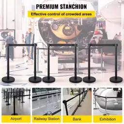 Crowd Control Stanchions, 6-Pack with… — Photo 2