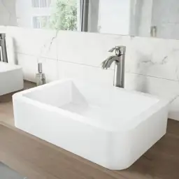 Petunia Modern White Matte Stone… — Photo 1