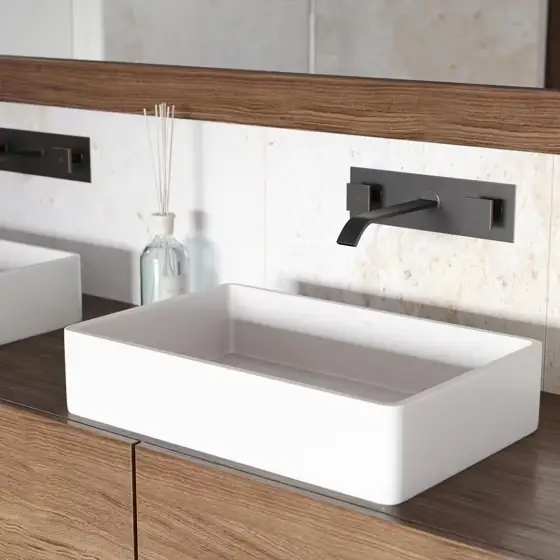 Magnolia Modern White Matte Stone… — Photo 1
