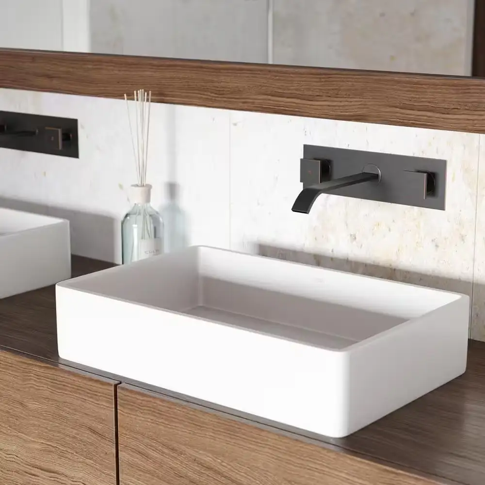 Magnolia Modern White Matte Stone… — Photo 1