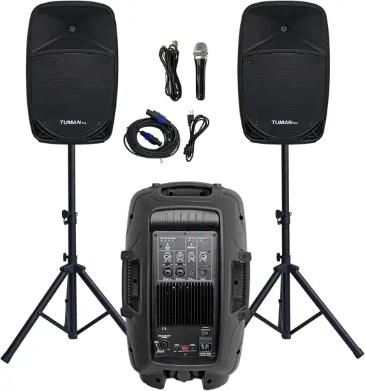 10-Inch Active/Passive PA, 1200W, Bluetooth,… — Photo 1