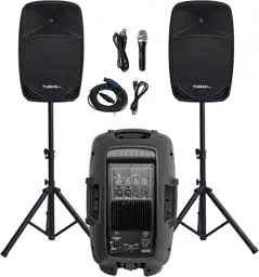 10-Inch Active/Passive PA, 1200W, Bluetooth,… — Photo 1