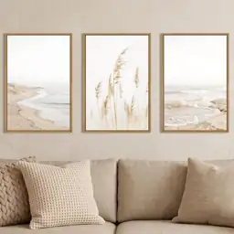 HPNIUB Modern Beach Waves Framed… — Photo 1