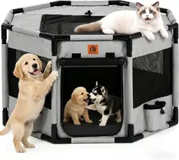Enclosed Pet Playpen - Portable… — Photo 1
